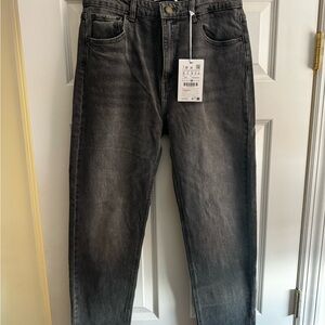 Pull&Bear Women's High Rise Grey Jeans